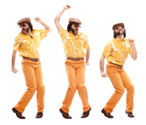 1970s,Vintage,Man,With,Orange,Dress,Dance,Composition,Set,Isolated 1970s,Vintage,Man,With,Orange,Dress,Dance,Composition,Set,Isolated